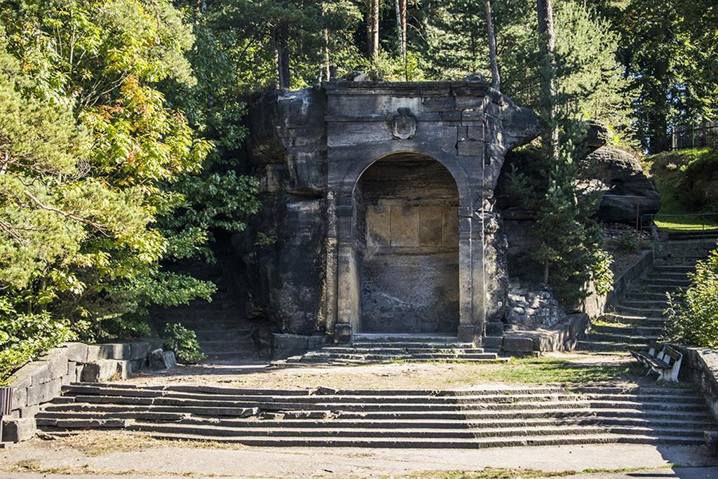 Hotel Garni Belveder Hrensko Bagian luar foto